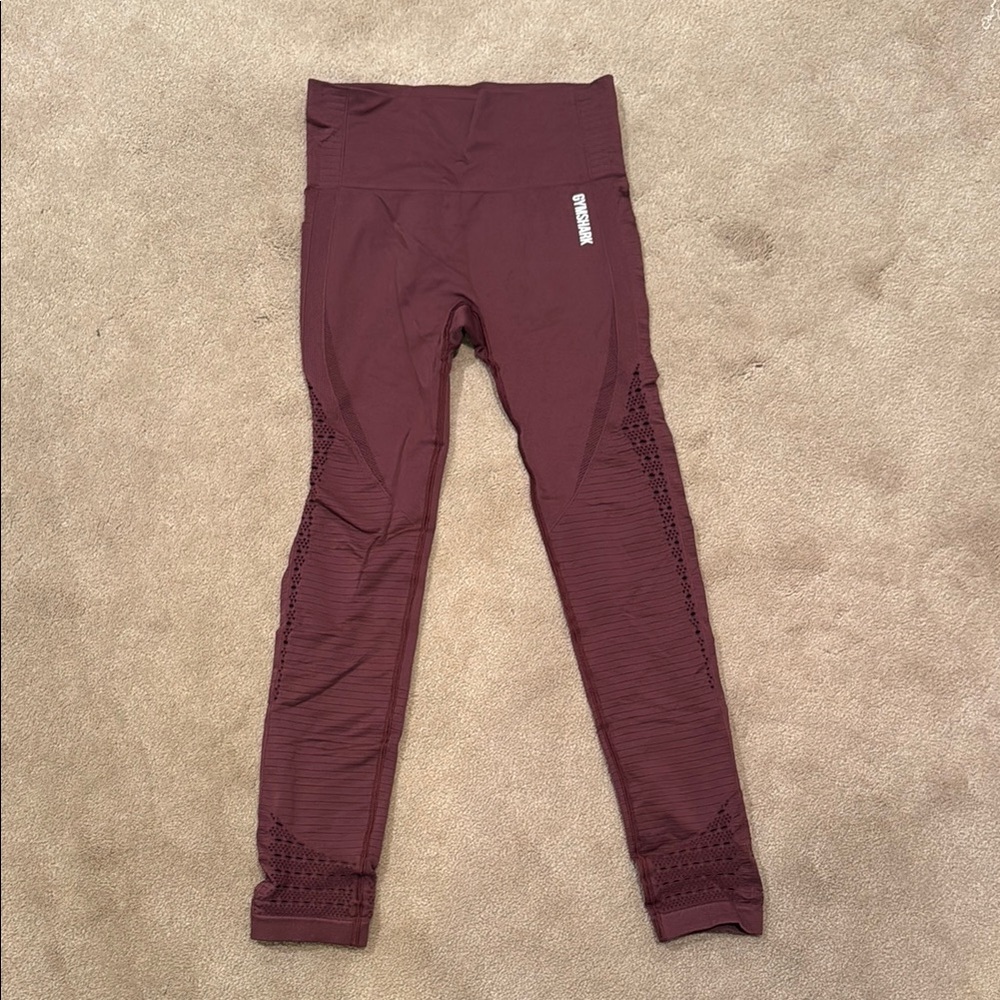 Gymshark Burgundy Leggings